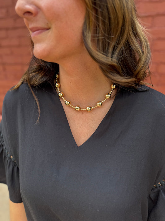Large Gold Ball Bead