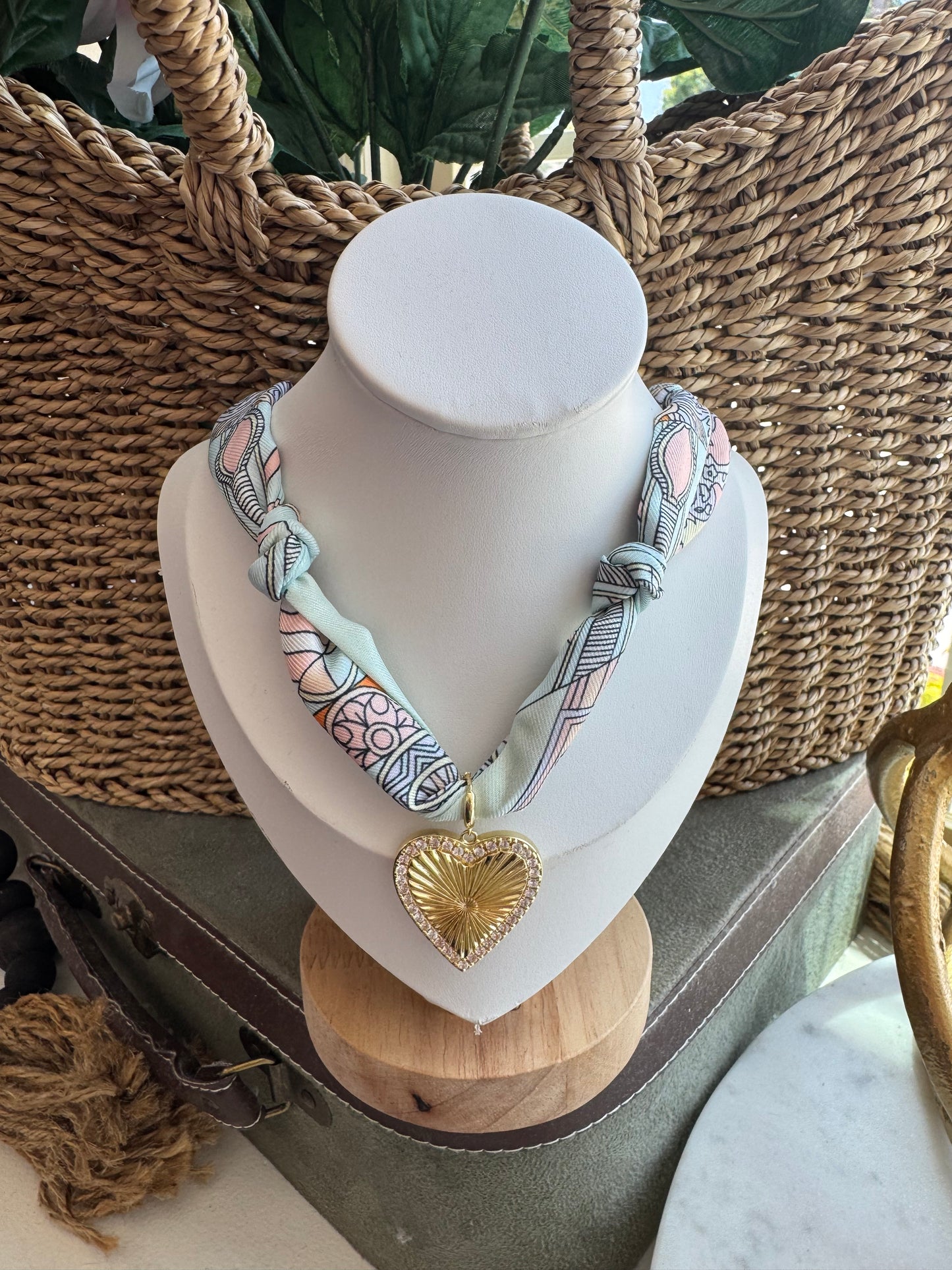 Scarf Charm Necklace
