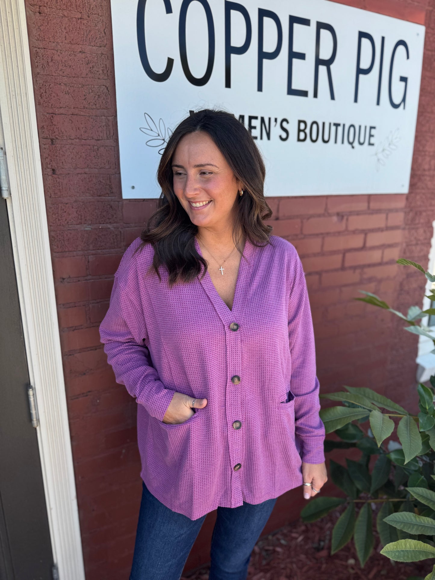 Maggie Two Toned Cardi