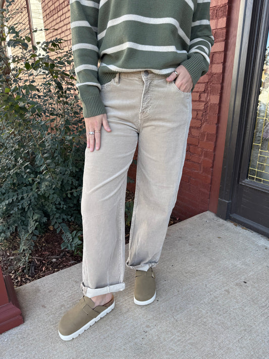 Corduroy Crop Barrel HR