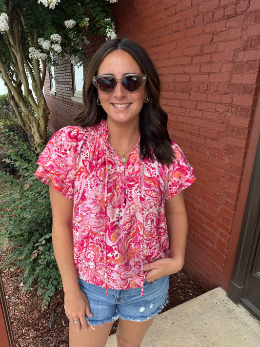 Maggie Paisley Top