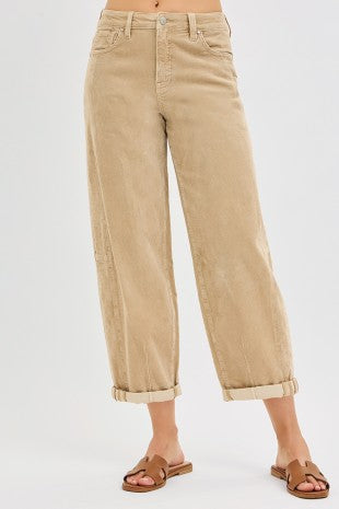 Corduroy Crop Barrel HR
