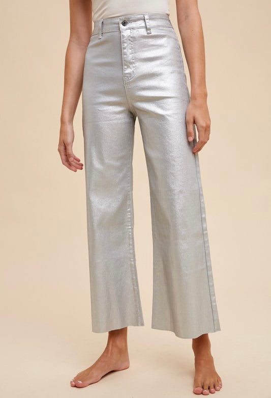 Silver Shine Wide Leg