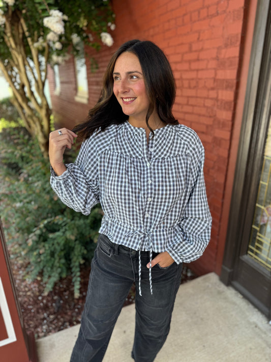 Gillian Gingham Top