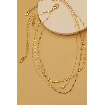 Delicate 3 Layered Chocker Necklace