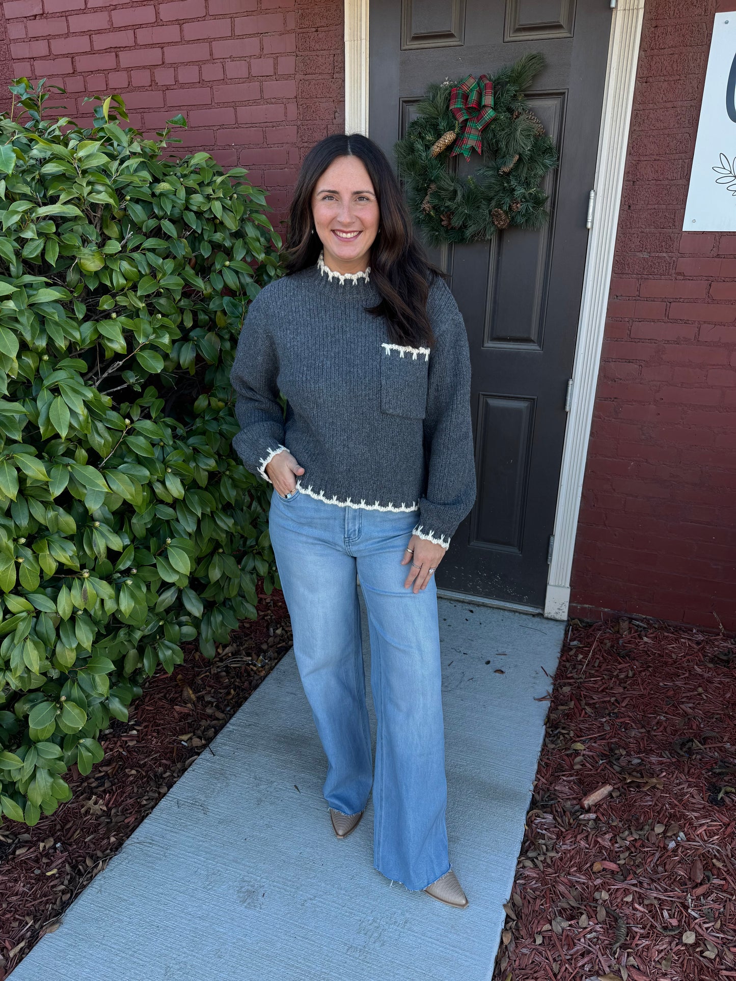 Blanket Stitch Sweater