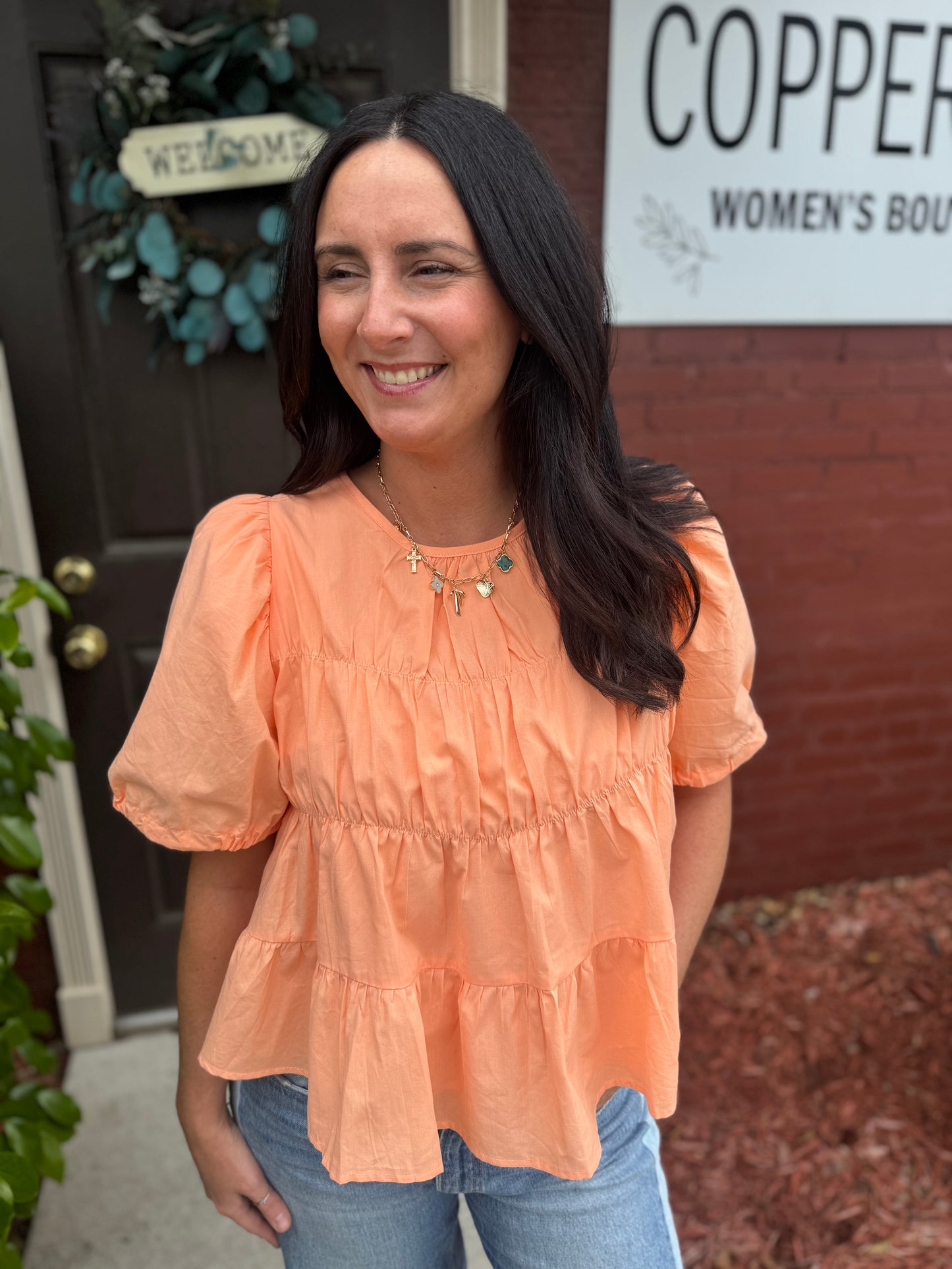 Peach Skies Top