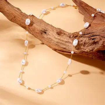 18K Free Pearl Necklace