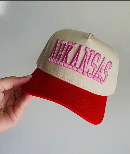 ARKANSAS PINK 3D Trucker