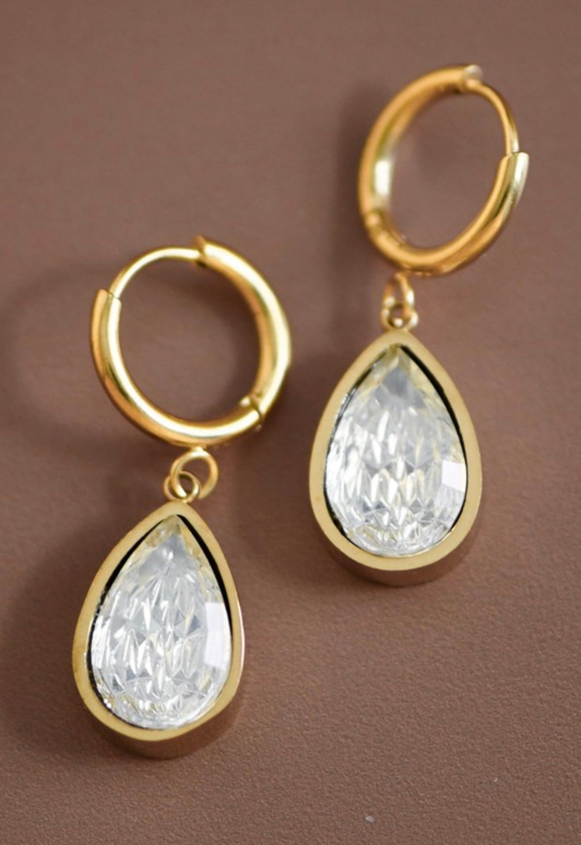 Teardrop Crystal Earrings