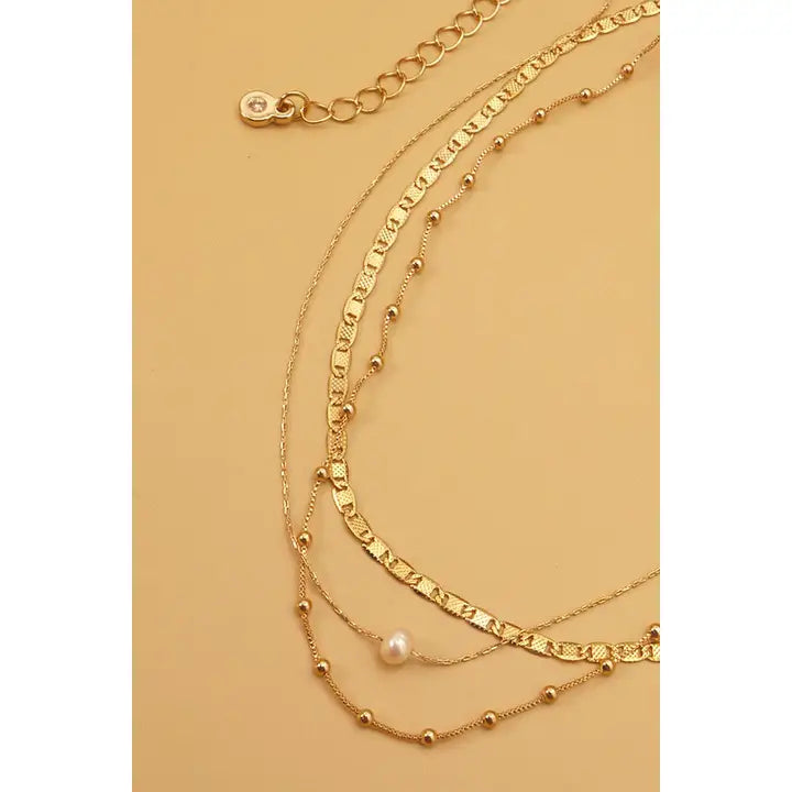 Delicate 3 Layered Chocker Necklace
