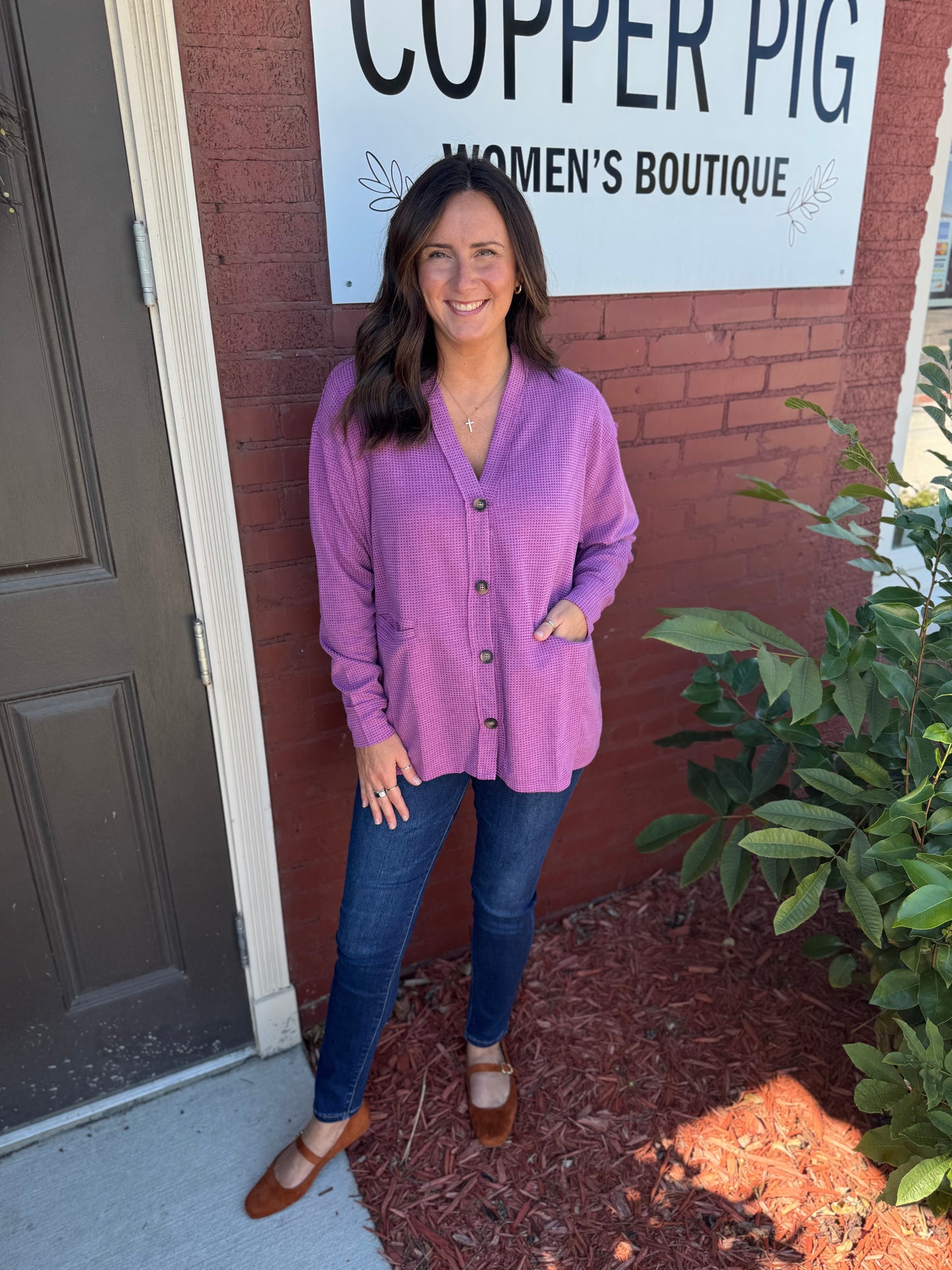 Maggie Two Toned Cardi