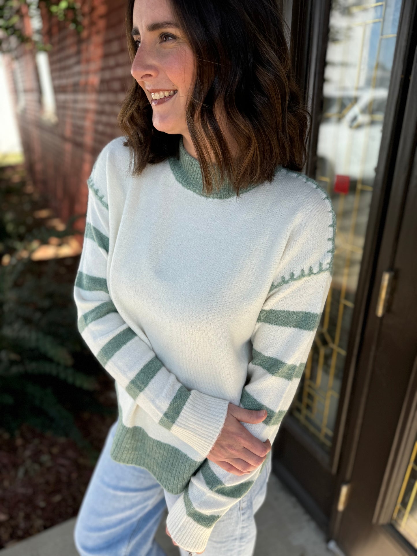 Blanket Stitch Sweater