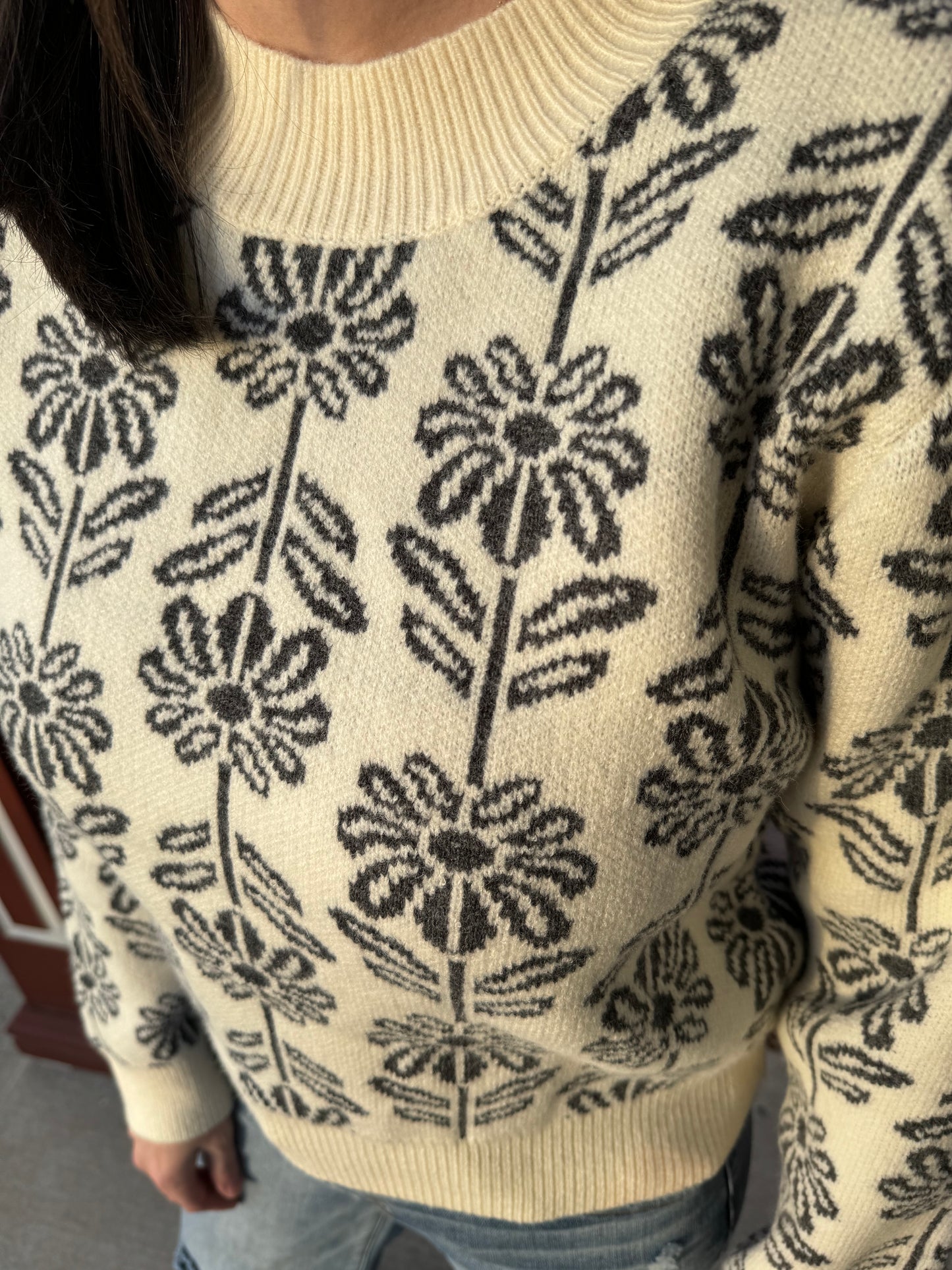 Flower Drawings Sweater