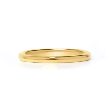 Gold Stainless Steel Blank Ring