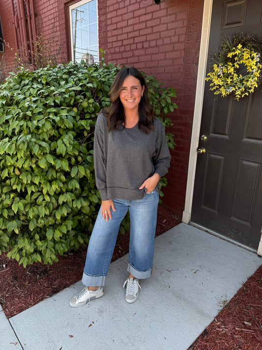 Comfy Two Tone Top