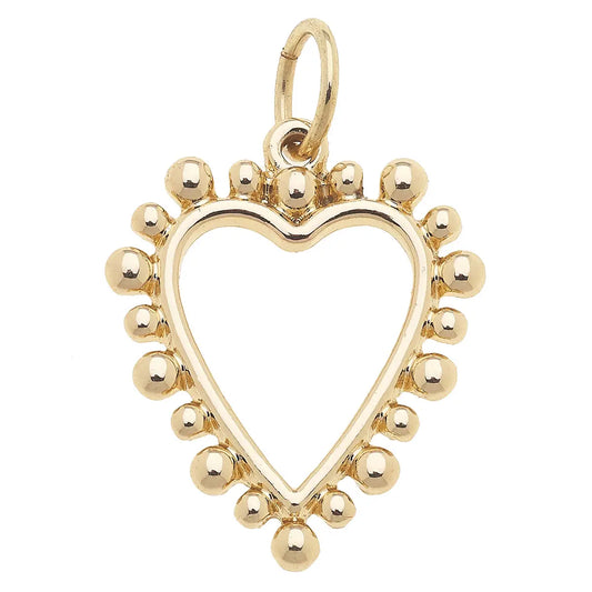 Studded Heart Charm