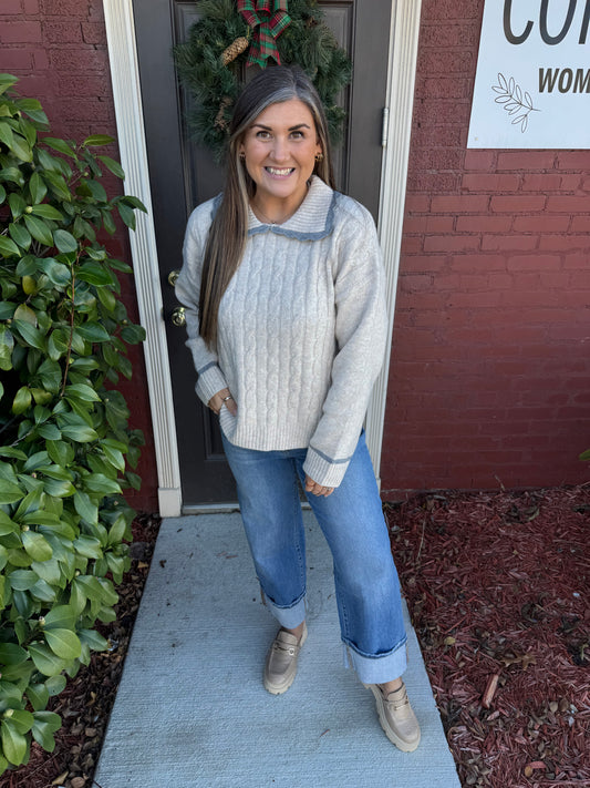Obsessed Oatmeal Sweater