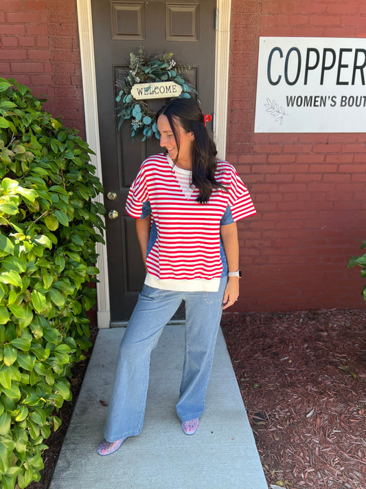 Spangled Stripes Top