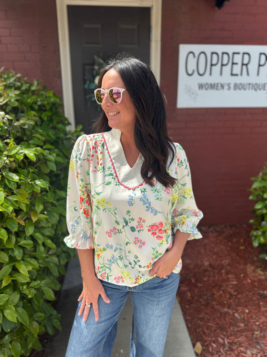 Brielle Floral Blouse
