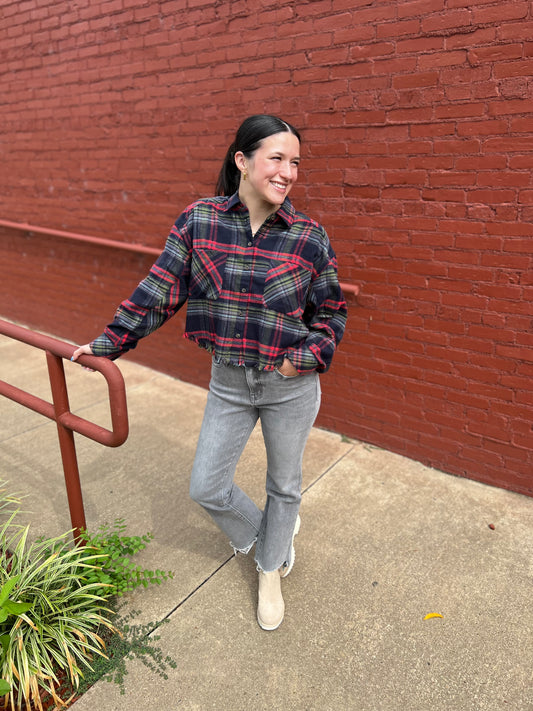 The Bhey Cropped Flannel