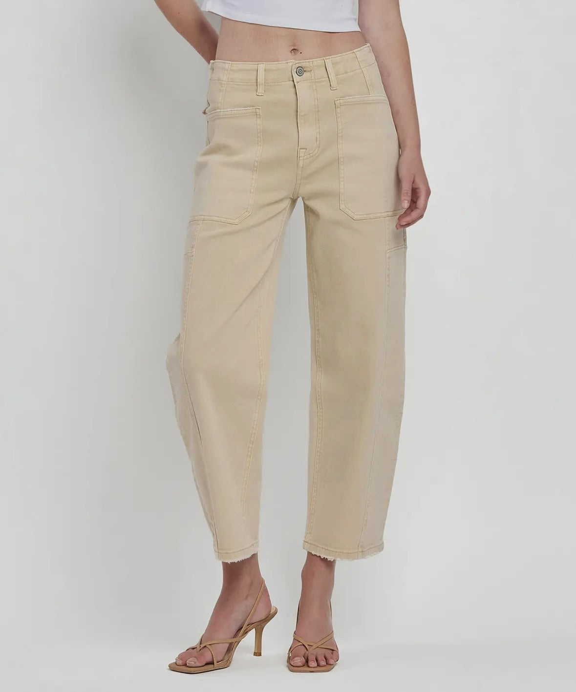 Vintage Beige Barrel
