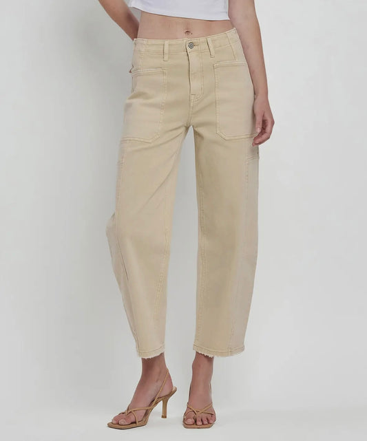 Vintage Beige Barrel