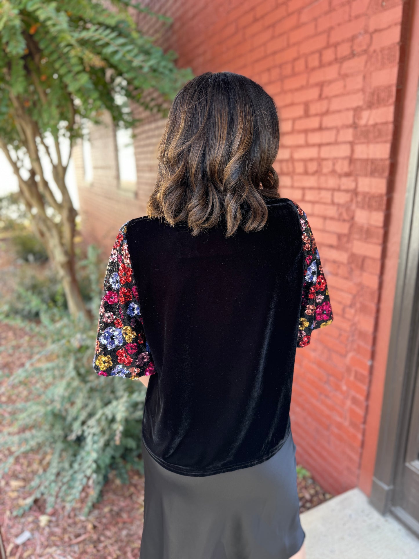 Charlotte Sequin Blouse