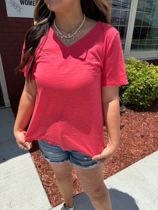 Cassie Casual V Neck