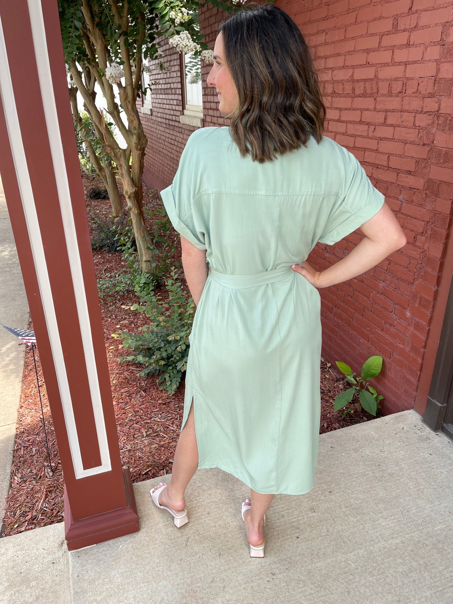 Sage Midi Dress