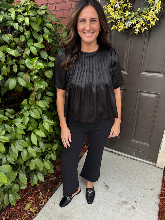 Priscilla Pleated Top