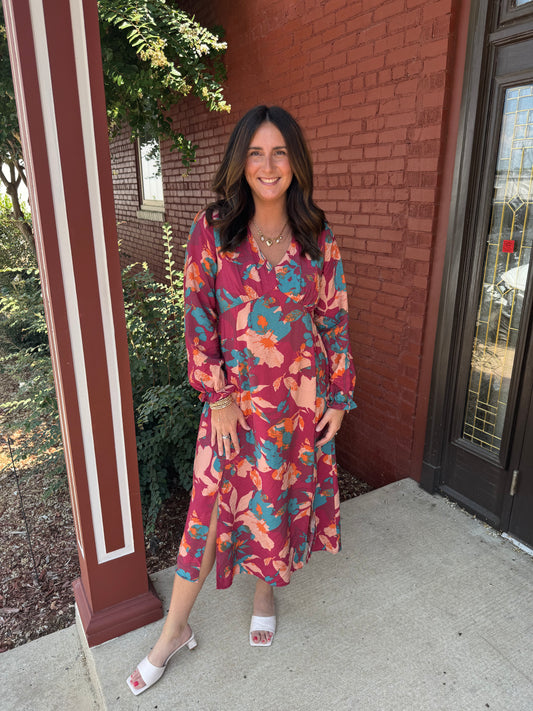 Autumn Floral Midi