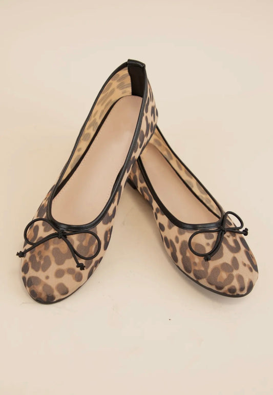 Tonya Leopard Flats
