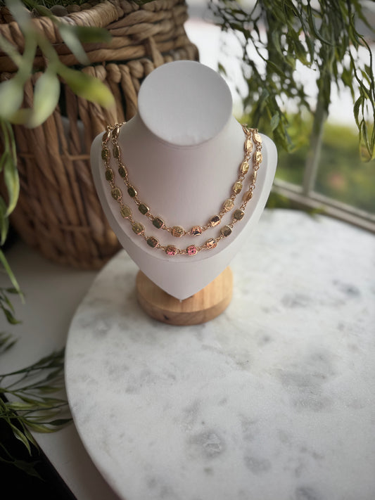 Squared Bead Necklace