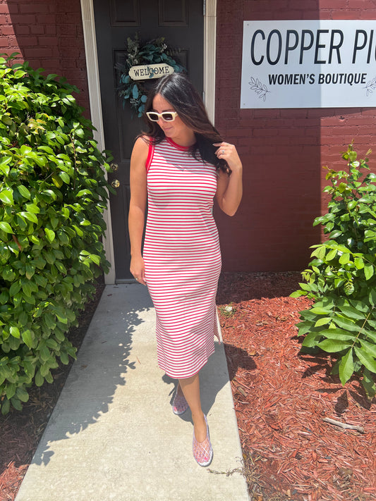 America Stripe Dress