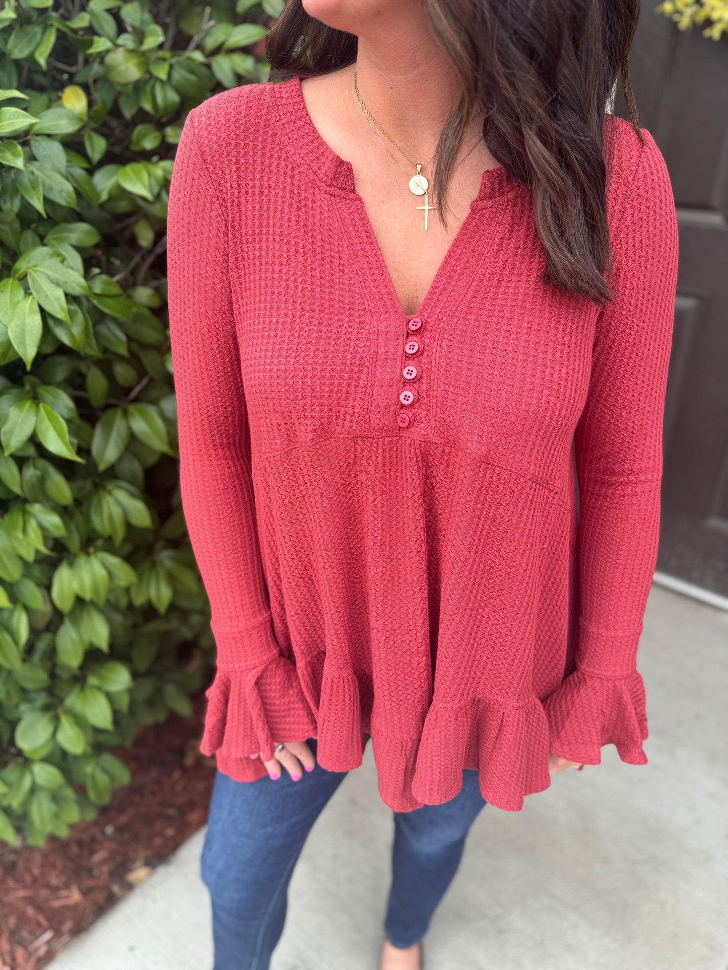 Savannah Waffle Flare Top