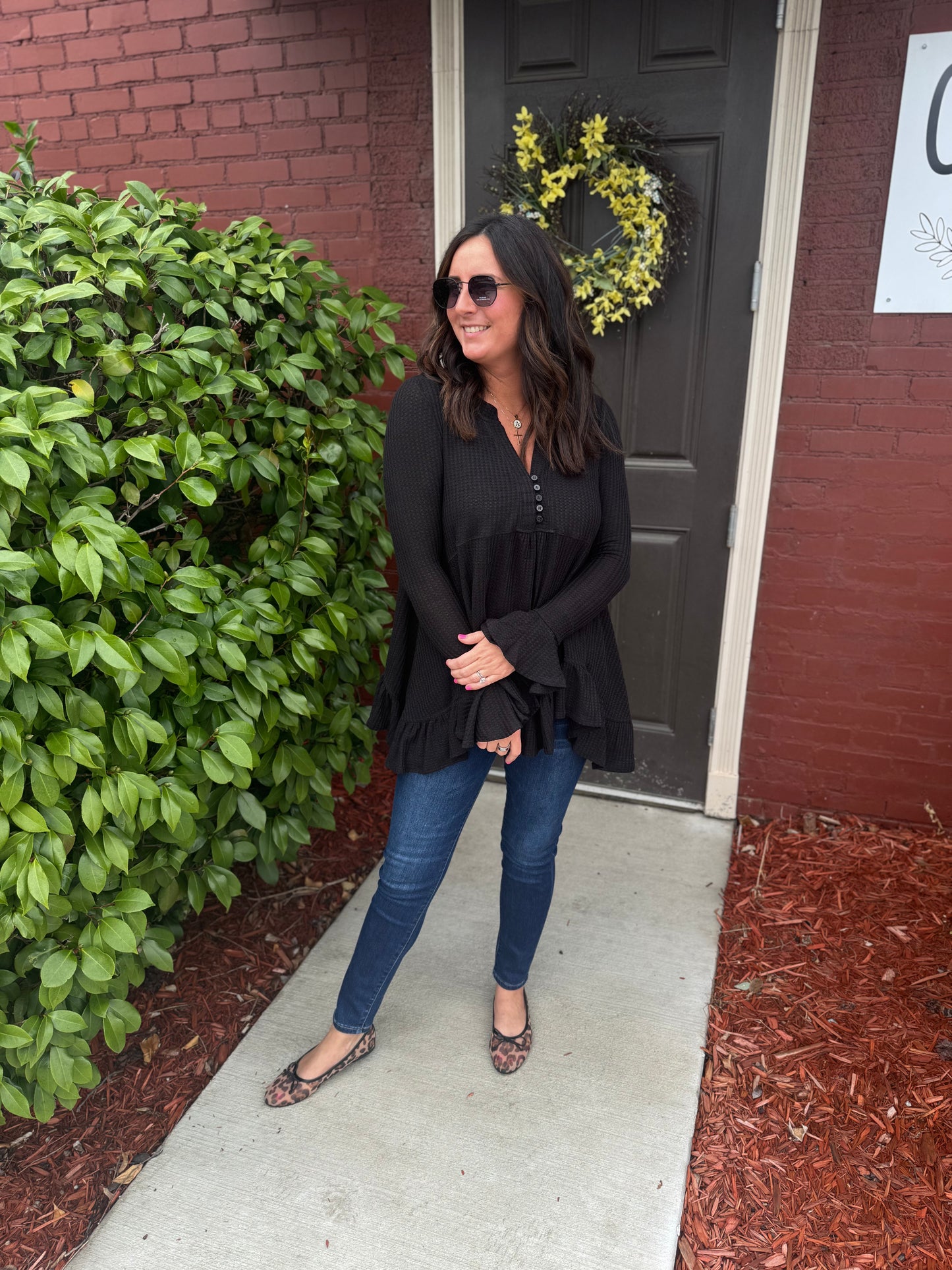 Savannah Waffle Flare Top