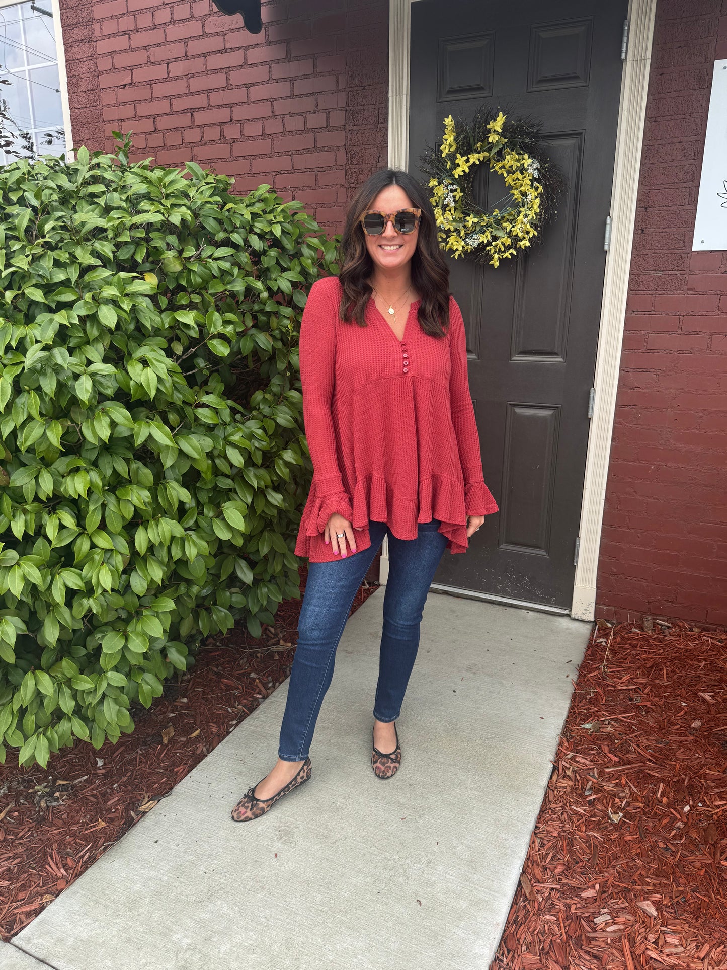 Savannah Waffle Flare Top