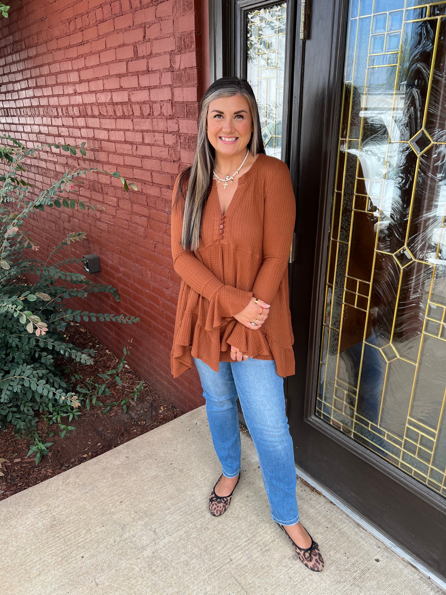 Savannah Waffle Flare Top