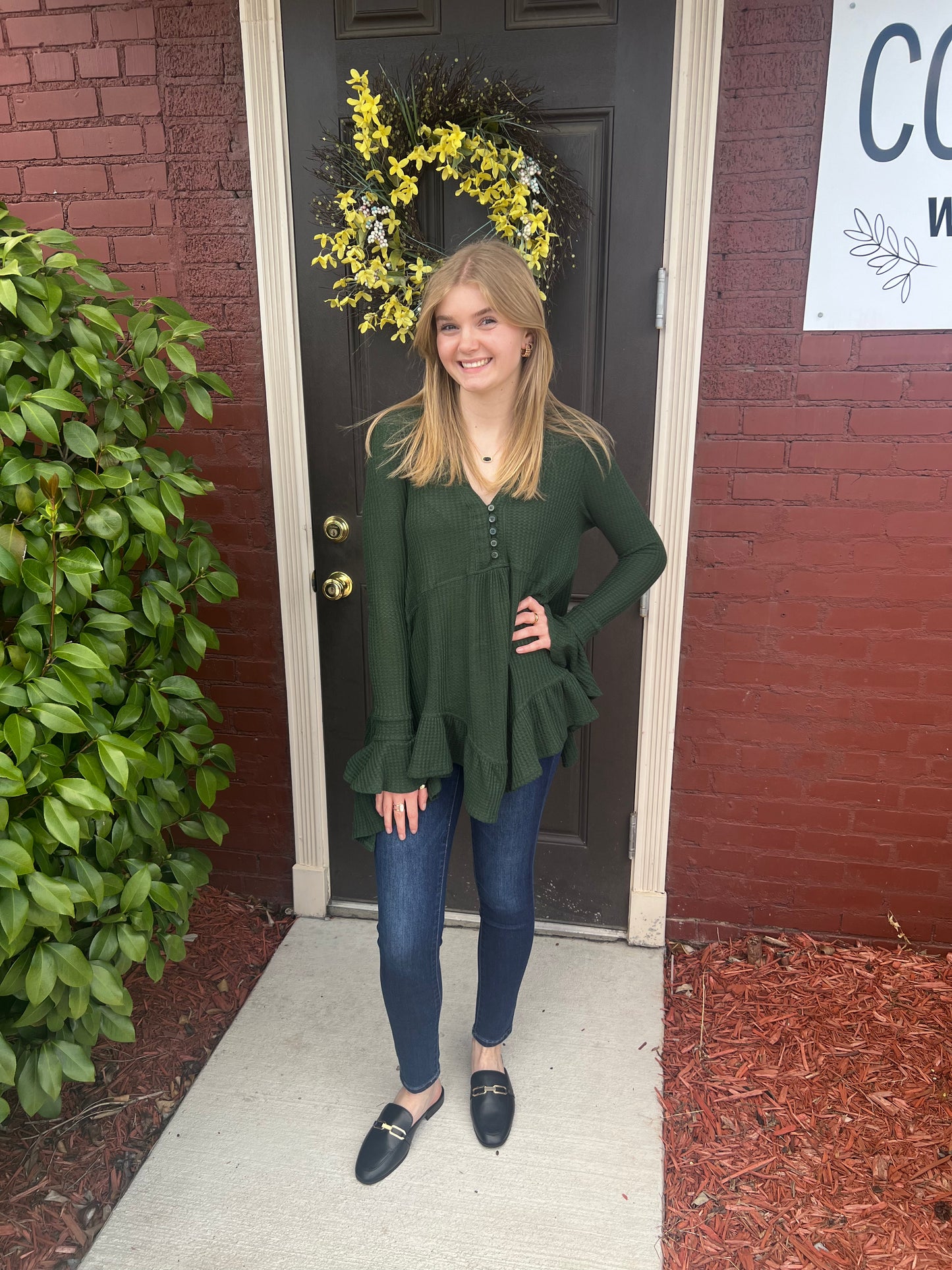 Savannah Waffle Flare Top