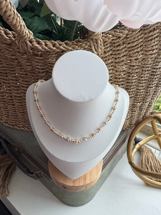 3MM Textured Mixed Necklace